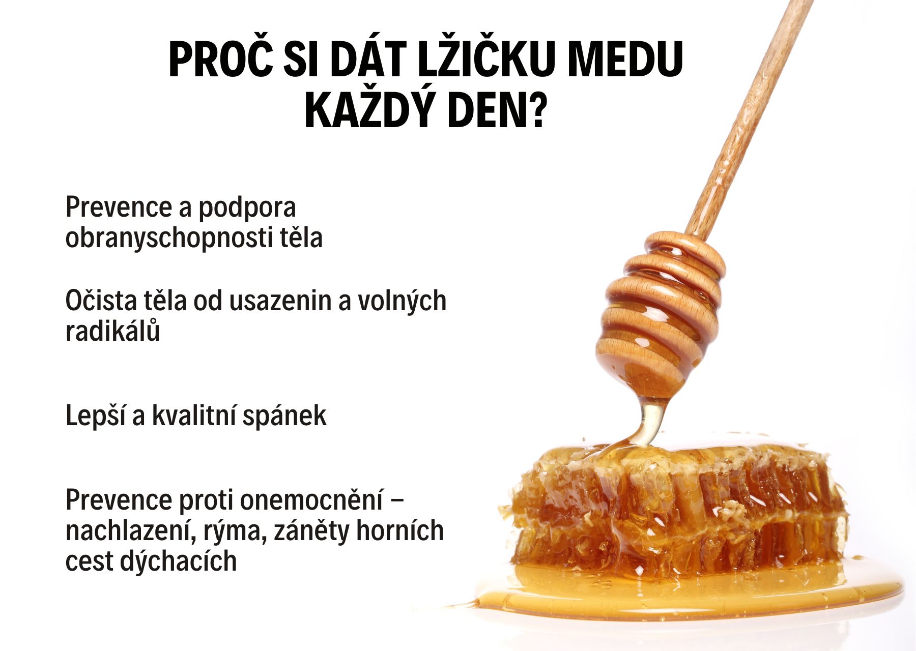 Proč si dát lžičku medu každý den?